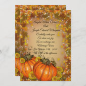 Automne faire-part de mariage "Couleurs automnales (Devant / Derrière)