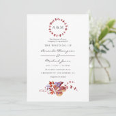 Automne - Faire-part de mariage de l'aquarelle d'a (Debout devant)