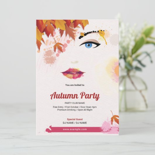 Automne / Festival d'automne Invitation circulaire (Debout devant)