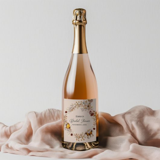 Automne Fête des mariées Automne Vin Étiquette Set