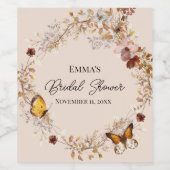 Automne Fête des mariées Automne Vin Étiquette Set (Étiquettes simples)