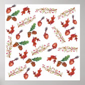 Automne, Feuille, Poster de maïs (Devant)