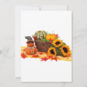 Automne Feuilles Automne Anniversaire Invitations (Dos)