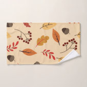 Automne Feuilles Berries et Acorns Automne Motif m (Serviette à main)