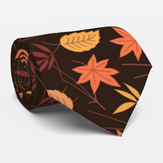 Automne Feuilles Cravate Automne (Roulé)