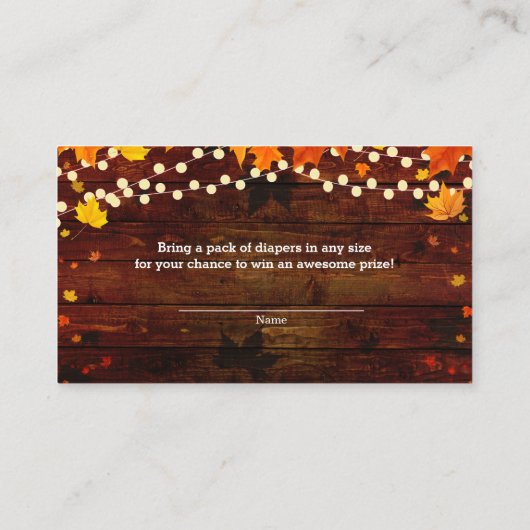 Automne Feuilles d'automne et Cartes à roulettes e (Dos)