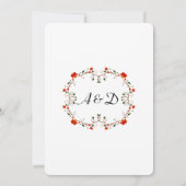 Automne Feuilles d'automne Faire-part de mariage (Dos)