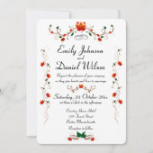 Automne Feuilles d'automne Faire-part de mariage (Devant)