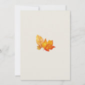 Automne Feuilles d'automne Faire-part de mariage a (Dos)