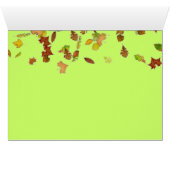 AUTOMNE / FEUILLES D'AUTOMNE, Vert (Intérieur Horizontal (Bas))