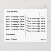 Automne Feuilles de voeux Carte de voeux (Dos)