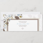 Automne Feuilles Faire-part de mariage (Dos)