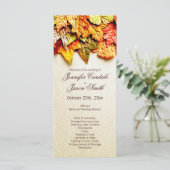 Automne Feuilles Les Programmes De Mariage Vertica (Debout devant)