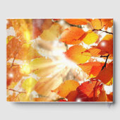 Automne Feuilles Mariage Livre d'invité (Verso)