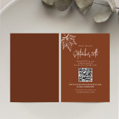 Automne Feuilles Mariage RSVP QR Code