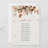 Automne Feuilles Russe Pays Boho Carte graphique (Dos)