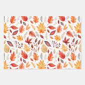 Automne Feuilles Terracotta Brown Boho Motif (Devant 3)