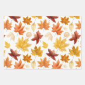 Automne Feuilles Terracotta Brown Boho Motif (Devant)