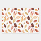 Automne Feuilles Terracotta Brown Boho Motif (Devant)