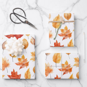 Automne Feuilles Terracotta Brown Boho Motif