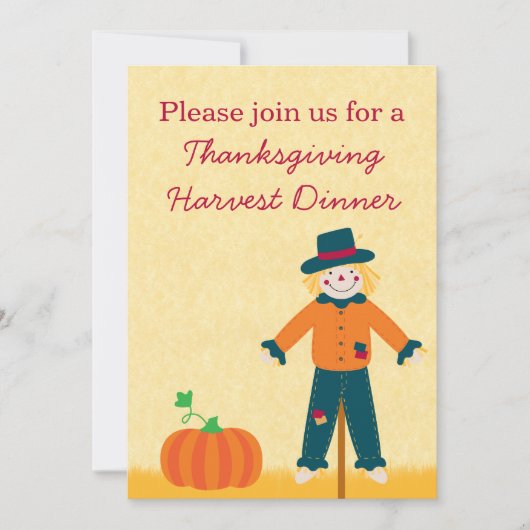 Automne Field Thanksgiving Invitation (Devant)