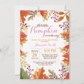 Automne Fille Baby shower Invitation (Devant)