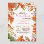 Automne Fille Baby shower Invitation (Devant / Derrière)