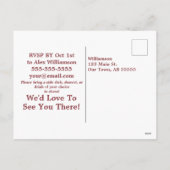 Automne Fleur sauvage Retrouvailles Carte Postale (Dos)