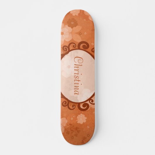 Automne Fleurs Comp Skateboard (Devant)