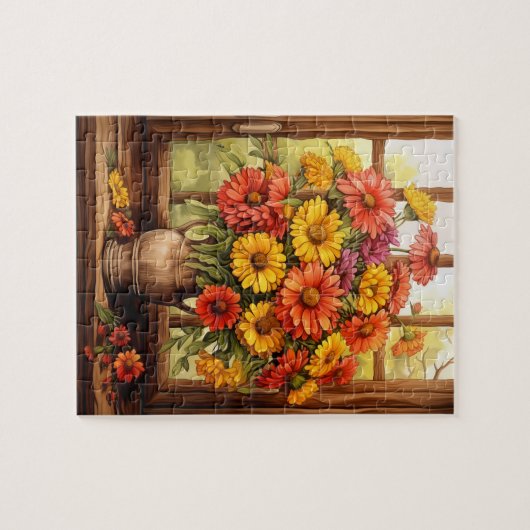 Automne Fleurs Helenium Puzzle 110 Pcs. 20,5 cm x  (Horizontal)