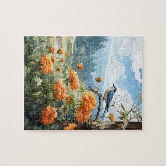Automne Fleurs Marigold Puzzle 110 Pcs. 20,5 cm x  (Horizontal)