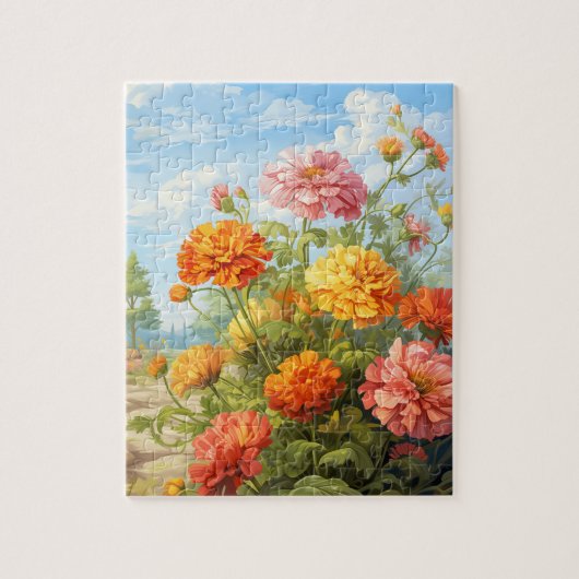 Automne Fleurs Marigold Puzzle 110 Pcs. 20,5 cm x (Vertical)