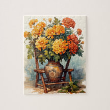 Automne Fleurs Marigold Puzzle 110 Pcs. 20,5 cm x 