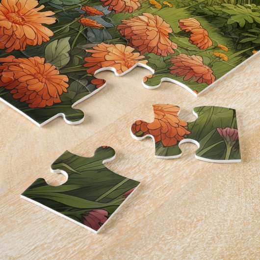 Automne Fleurs Marigold Puzzle 110 Pcs. 20,5 cm x (Côté)