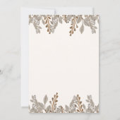 Automne Floral Boho Friendsgiving Invitation (Dos)