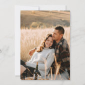 Automne Floral Boho Photo Enregistrer la carte Dat (Dos)
