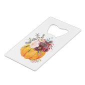 automne, floral, citrouille (Devant Angle)