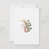 Automne Floral Maid of Honor Carte photo de propos (Dos)