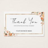 Automne Floral Merci Pour Votre Commande Petite En (Devant)