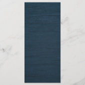 Automne Floral Thanksgiving Dîner Carte menu (Dos)