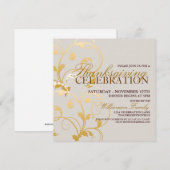 Automne Floral Thanksgiving Dîner Invitation (Devant / Derrière)