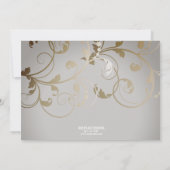 Automne Floral Thanksgiving Dîner Invitation (Dos)