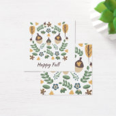 Automne Floral verdure Feuille Acorns Cartes d'aff (Bureau)