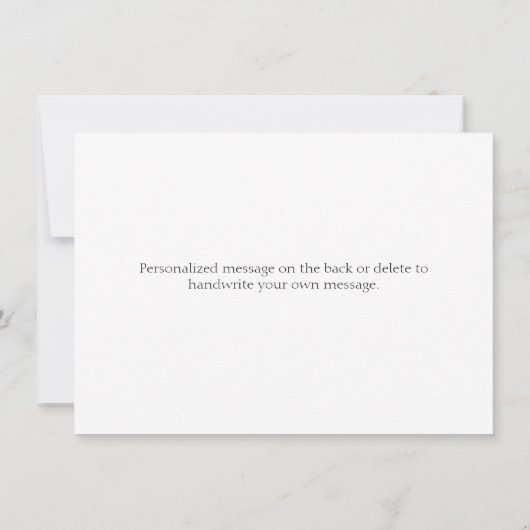 Automne Florals Mums Remerciements Carte Note (Dos)