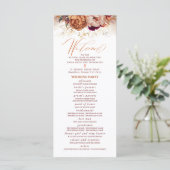 Automne Florals Programme de mariage catholique av (Debout devant)