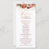 Automne Florals Programme de mariage catholique av (Devant)