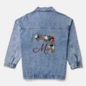 Automne Flores Rustiques Monogramme sur mesure Ini (Verso)