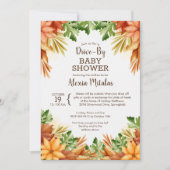 Automne Foliage DRIVE-BY Bébé Douche Invitations (Devant)