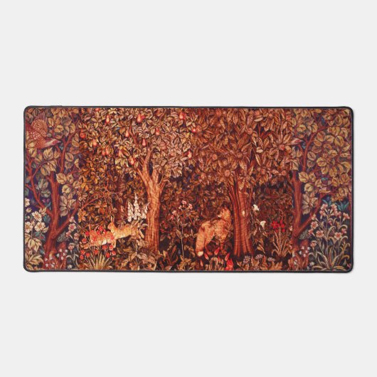 AUTOMNE FOREST ANIMALS Hares, Fox, Brown rouge Flo (Recto)