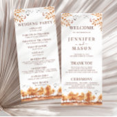 Automne Forêt d'automne Programmes de mariage des 